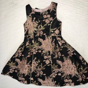 Girls formal special occasion dress. Black pink gold . Spring